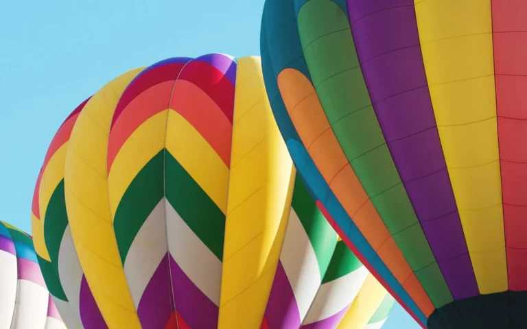 colorful hot air balloons