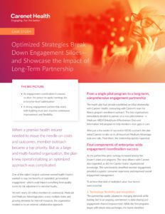 carenet optimized strategies break down engagement siloes