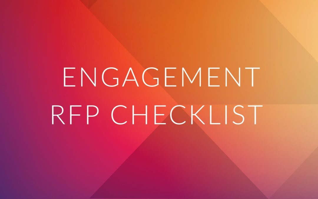 Quick RFP Checklist for Health Plan Member Engagement Programs