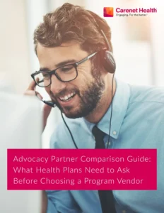Advocacy partner comparison guide cover