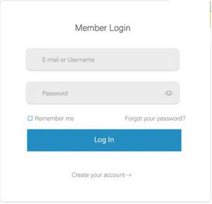 secure member login