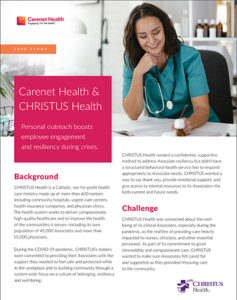 CHRISTUS Health wanted to support clinician well-being during the pandemic. Carenet helped them improve outreach to boost clinician engagement & resiliency.