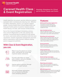 carenet class and event registration