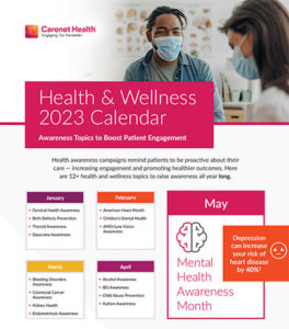 health and wellness campaigns 2023 calendar