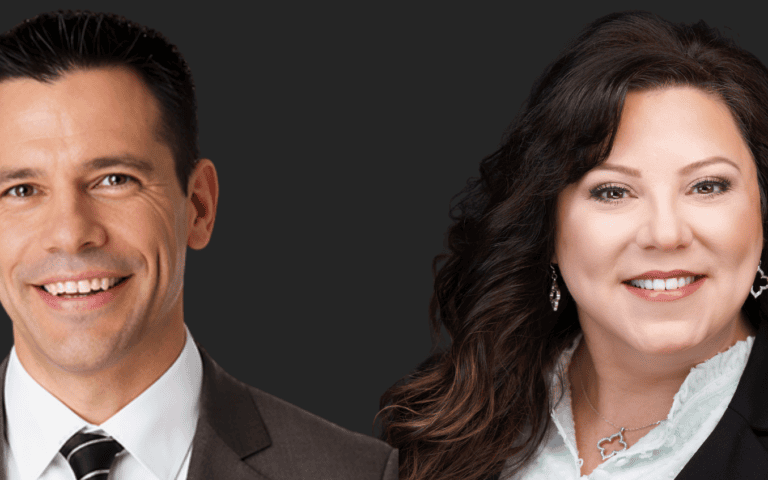 Alt Text Headshots of Carenet Health's Chief Delivery Officer and Chief Client Officer displayed side by side for a leadership announcement.